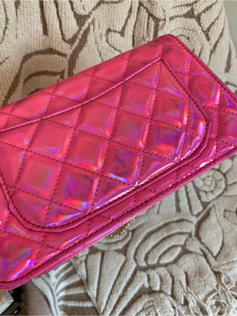 QUILTED CHAIN SHOULDER BAG - Picture 6 of 15